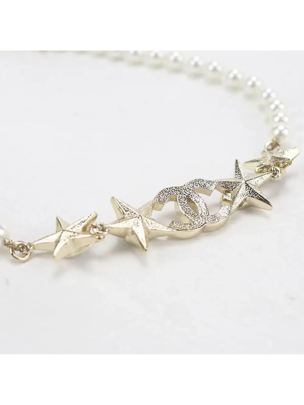Chanel Cc Logo Pendant Necklace Gold- #357870C88B